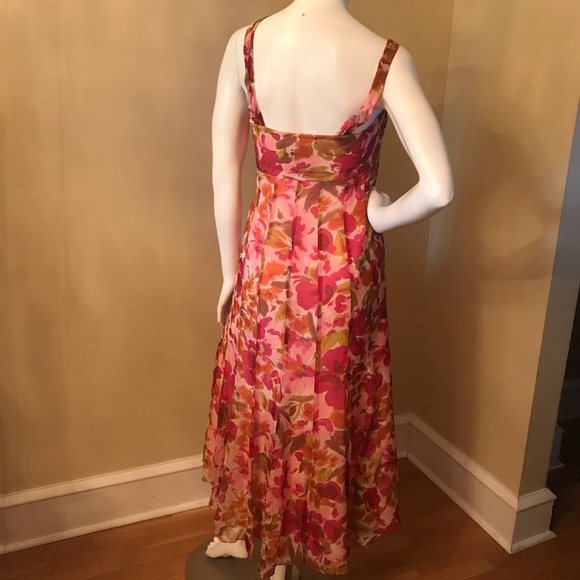 ANNE KLEIN Pink Floral Maxi Dress - Picture 3 of 8